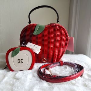 NWT kate spade Honeycrisp Apple Crossbody and Coin Purse set